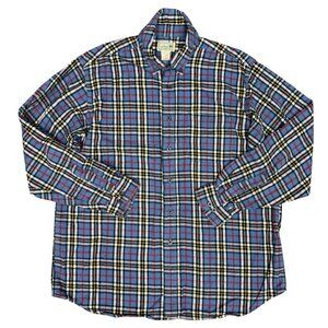 VINTAGE Men's L.L. BEAN Flannel‎ Shirt Cotton Traditional Fit | Size XL Reg.